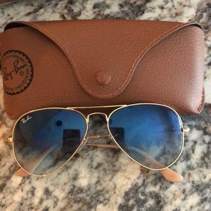 Ray ban Aviator Blue/Gold Gradient